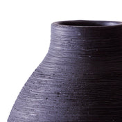 Better Homes & Gardens Black Textured Ceramic Floor Vase, 24 in