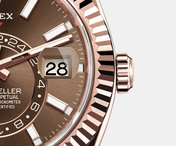 Sky-Dweller 42mm, 18k Everose Gold, Oysterflex, Ref# 326235-0005