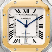 Unworn Santos, Stainless Steel and 18k Yellow Gold, 39.8mm, Ref# W2SA0009, with box