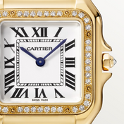 Unworn Panthère Medium, 18k Yellow Gold, Diamonds, 27mm x 36mm, Ref# WJPN0016, with box