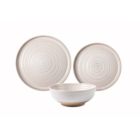 Better Homes & Gardens Collins Cream Stoneware 12-Piece Dinnerware Set