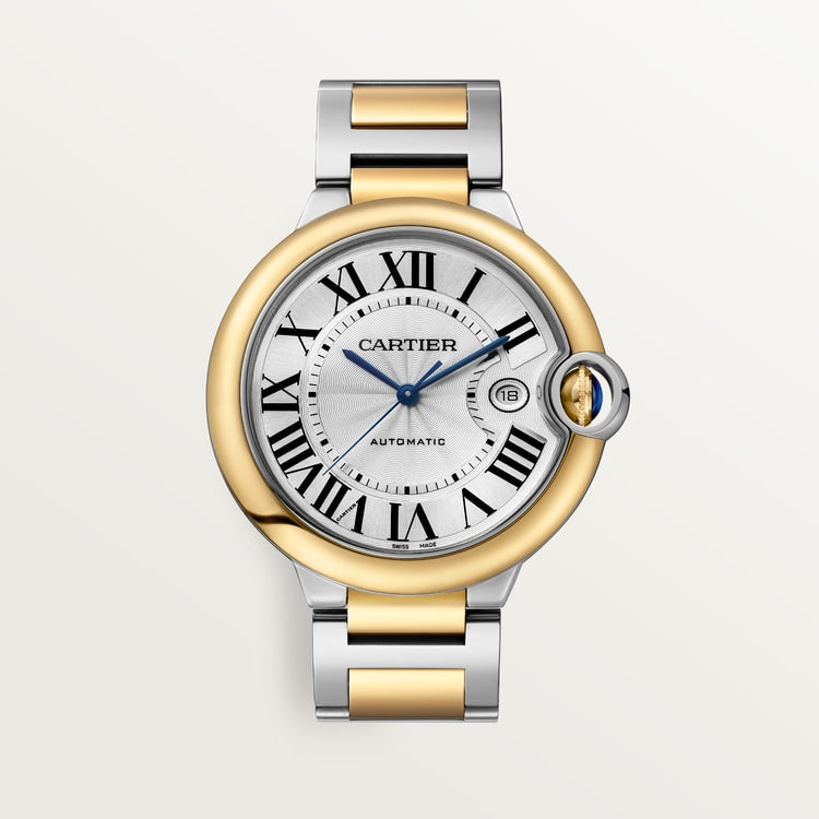 Unworn Ballon Bleu, Stainless Steel and 18k Yellow Gold, 42mm, Ref# W2BB0039, with box