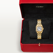 Unworn Panthère Small, 18k Yellow Gold, Diamonds, 22mm x 30mm, Ref# WJPN0067, with box