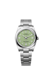 Unworn 2025, Oyster Perpetual, Oystersteel 36mm, Pistachio-green dial, Domed Oyster, Ref# 126000-0011, with box