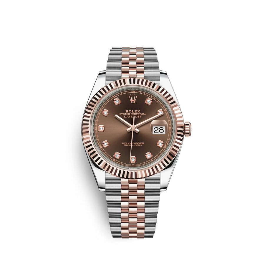 Datejust 41, 18k Everose Gold and Stainless Steel, 41mm, Ref# 126331-0004