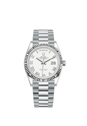 Day-Date, 36mm, Platinum, Ref# 128236-0007