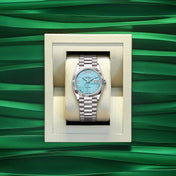 Day-Date 36, 18k White Gold with Diamond-set, 36mm, Ref# 128239-0044
