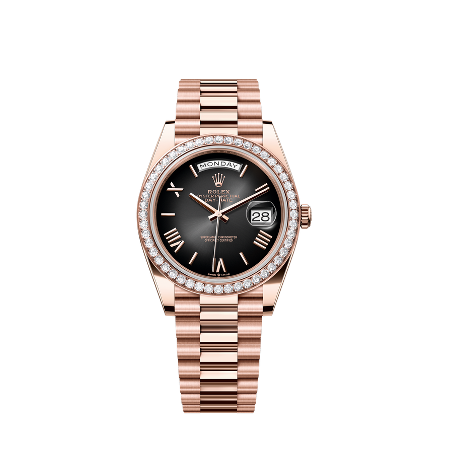 Day-Date 40, 18k Everose Gold with Diamond, 40mm, Ref# 228345RBR-0025