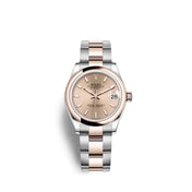 Datejust 31, Oystersteel and Everose gold, Ref# 278241-0009
