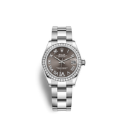 Datejust 31, Oystersteel, 18kt White Gold and diamonds, Ref# 278384RBR-0031