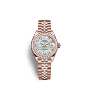 Lady-Datejust 28, 18kt Everose Gold and diamonds, Ref# 279135RBR-0019