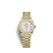 Lady-Datejust 28, 18kt Yellow Gold and diamonds, Ref# 279138RBR-0031