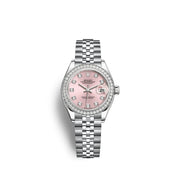 Lady-Datejust 28, Oystersteel and 18k White Gold, Ref# 279384RBR-0003