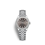 Lady-Datejust 28, Oystersteel and 18k White Gold, Ref# 279384RBR-0017