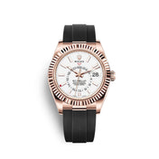 Sky-Dweller 42mm, 18k Everose Gold, Oysterflex, Ref# 326235-0004