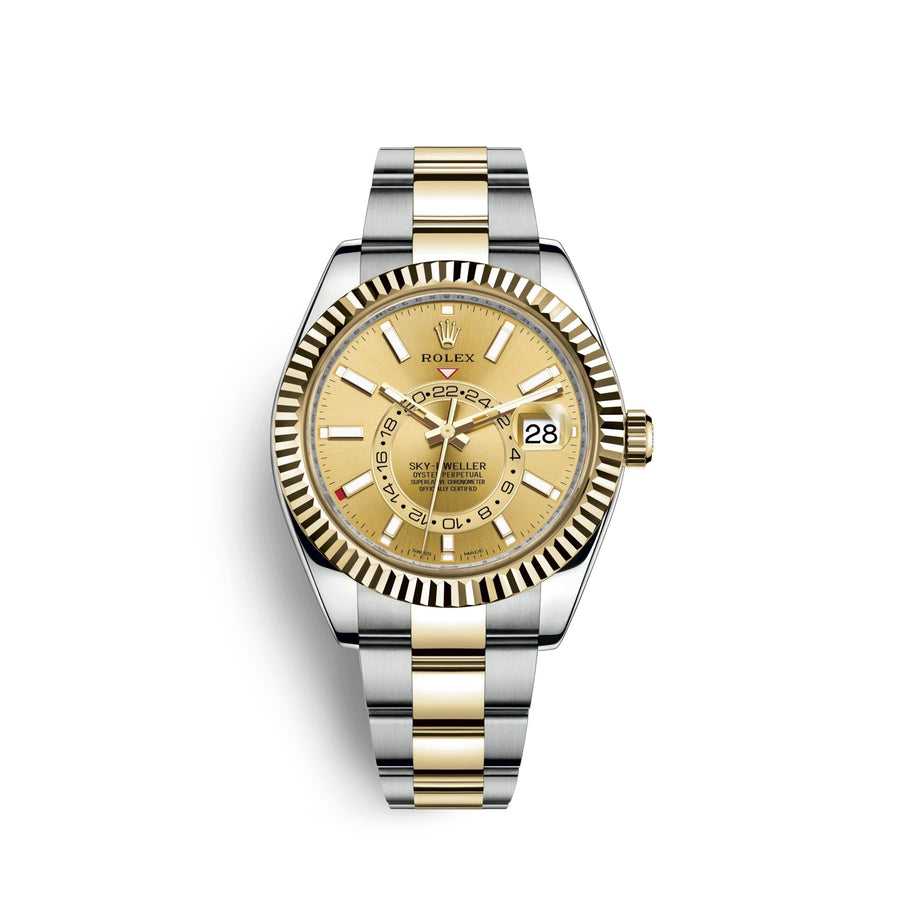 Sky-Dweller 42mm, Oystersteel and 18k Yellow Gold, Ref# 326933-0001