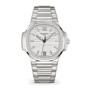 Nautilus Ladies Automatic Watch, Stainless Steel and Diamonds, 35,2mm, Ref# 7118/1200A-010