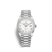 Day-Date 36 White gold Ref# 128349RBR-0025