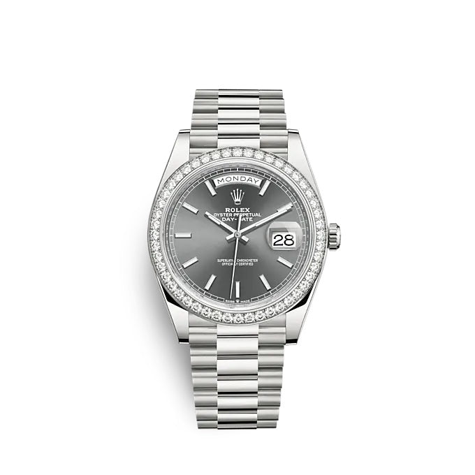Day-Date 40 White gold Ref# 228349RBR-0041