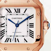 Unworn Santos, 18k Rose Gold, 35.1mm, Ref# WGSA0031, with box