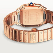 Unworn Santos, 18k Rose Gold, 35.1mm, Ref# WGSA0031, with box